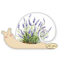 Cushion blank for bead embroidery Tela Artis CT-103 Lavender snail
