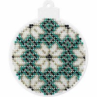 Bead embroidery kit on plastic base Christmas tree toy FLPL-015 Wonderland Crafts