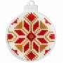 Bead embroidery kit on plastic base Christmas tree toy FLPL-018 Wonderland Crafts