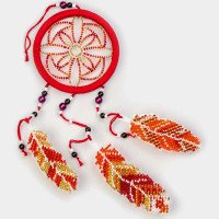 Bead embroidery kit on plastic base Dreamcatcher FLPL-023 Wonderland Crafts