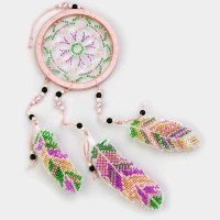 Bead embroidery kit on plastic base Dreamcatcher FLPL-030 Wonderland Crafts