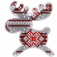 Bead embroidery kit on plastic base Christmas tree toy FLPL-041 Wonderland Crafts