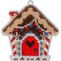 Bead embroidery kit on plastic base Christmas tree toy FLPL-047 Wonderland Crafts