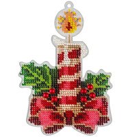 Bead embroidery kit on plastic base Christmas tree toy FLPL-050 Wonderland Crafts
