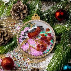 Bead embroidery kit on plastic base Christmas tree toy FLPL-060 Wonderland Crafts