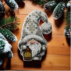 Набір для вишивання бісером на пластиковій основі Ялинкова іграшка FLPL-086 Wonderland Crafts