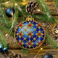 Cross-stitch kits on wood FairyLand FLW-008 Christmas decorations
