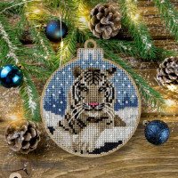Cross-stitch kits on wood FairyLand FLW-012 Christmas decorations
