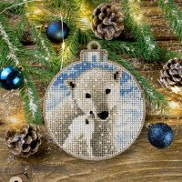 Cross-stitch kits on wood FairyLand FLW-016 Christmas decorations