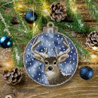 Cross-stitch kits on wood FairyLand FLW-017 Christmas decorations