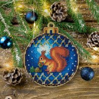 Cross-stitch kits on wood FairyLand FLW-018 Christmas decorations