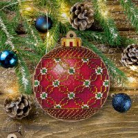 Cross-stitch kits on wood FairyLand FLW-021 Christmas decorations