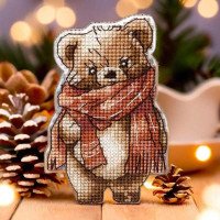 Cross-stitch kit on a plastic base FLX-002 Wonderland Crafts Christmas toys