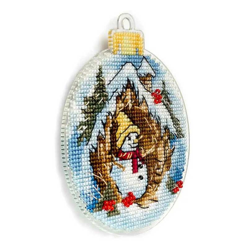 Cross-stitch kit on a plastic base FLX-010 Wonderland Crafts Christmas toys