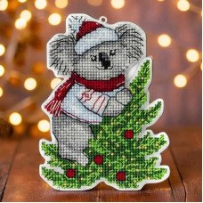 Cross-stitch kit on a plastic base FLX-012 Wonderland Crafts Christmas toys