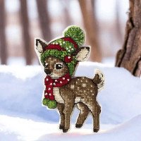 Cross-stitch kit on a plastic base FLX-021 Wonderland Crafts Christmas toys