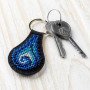 Bead embroidery kit on artificial leather Wonderland Crafts FLBB-088 Keychain for keys