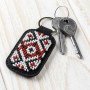 Bead embroidery kit on artificial leather Wonderland Crafts FLBB-095 Keychain for keys