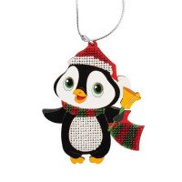 Bead embroidery kit on wood Wonderland Crafts FLK-008 Christmas decorations