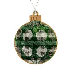 Bead embroidery kit on wood Wonderland Crafts FLK-055 Christmas decorations
