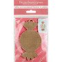 Bead embroidery kit on wood Wonderland Crafts FLK-065 Christmas decorations