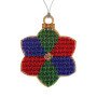Bead embroidery kit on wood Wonderland Crafts FLK-067 Christmas decorations