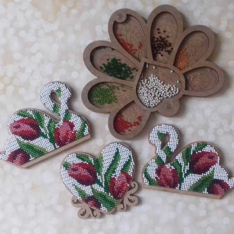 Bead embroidery kit on wood FairyLand FLK-103 Home stories
