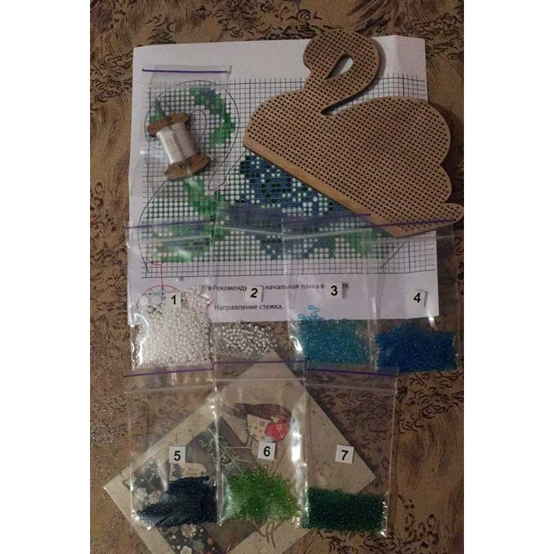 Bead embroidery kit on wood FairyLand FLK-110 Home stories