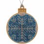 Bead embroidery kit on wood Wonderland Crafts FLK-131 Christmas decorations