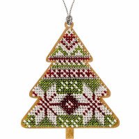 Bead embroidery kit on wood Wonderland Crafts FLK-135 Christmas decorations
