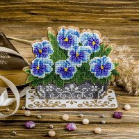 Bead embroidery kit on wood FairyLand FLK-195 Flowers