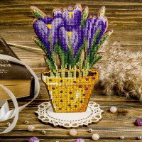 Bead embroidery kit on wood FairyLand FLK-197 Flowers