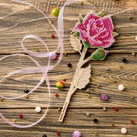 Bead embroidery kit on wood FairyLand FLK-198 Flowers