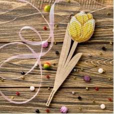 Bead embroidery kit on wood FairyLand FLK-202 Flowers