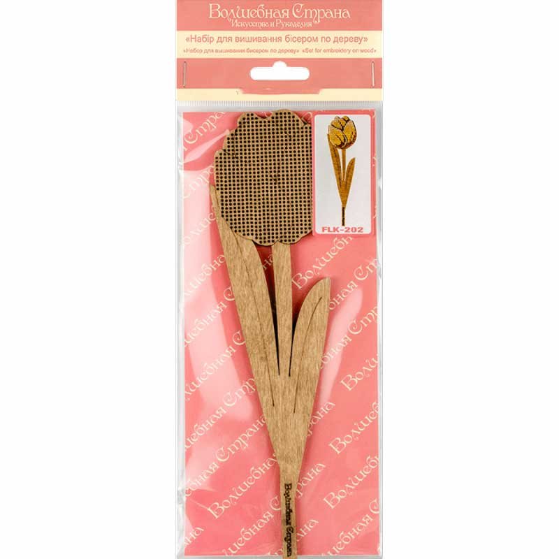 Bead embroidery kit on wood FairyLand FLK-202 Flowers