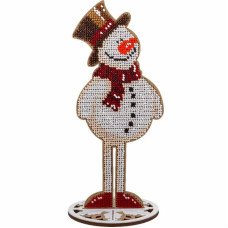 Bead embroidery kit on wood Wonderland Crafts FLK-206 Christmas decorations