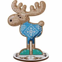 Bead embroidery kit on wood Wonderland Crafts FLK-212 Christmas decorations