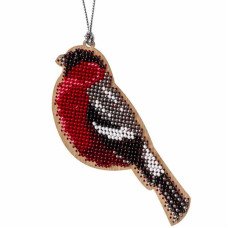 Bead embroidery kit on wood Wonderland Crafts FLK-217 Christmas decorations