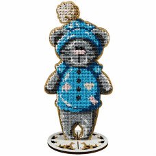 Bead embroidery kit on wood Wonderland Crafts FLK-241 Christmas decorations