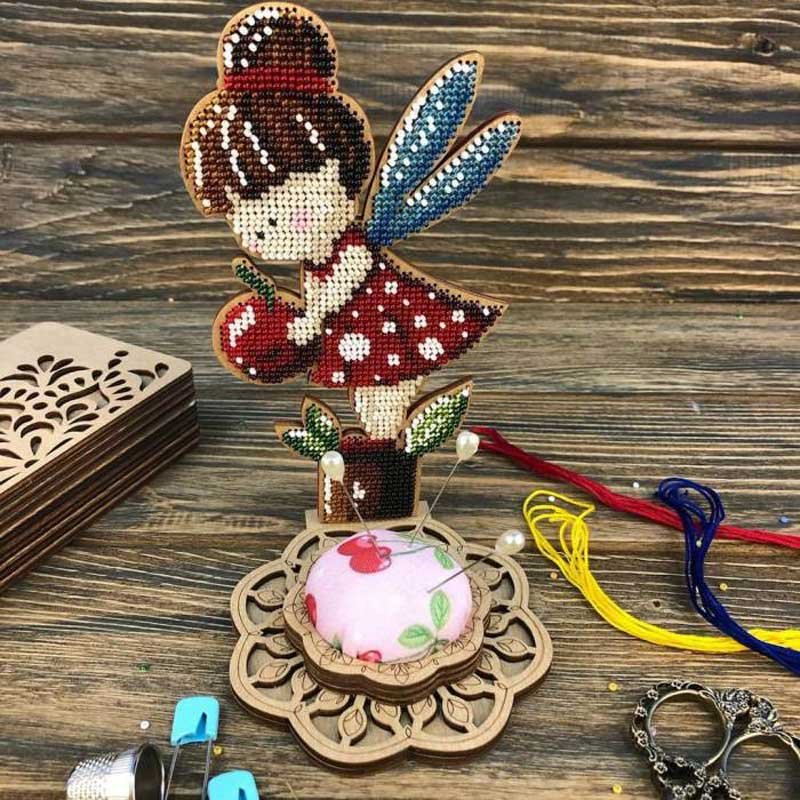 Bead embroidery kit on wood FairyLand FLK-283 Pincushion