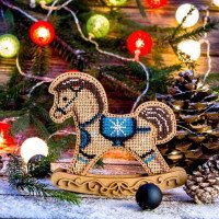 Bead embroidery kit on wood FairyLand FLK-293 Rocking chairs