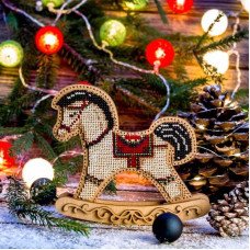 Bead embroidery kit on wood FairyLand FLK-294 Rocking chairs