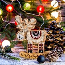 Bead embroidery kit on wood FairyLand FLK-295 Rocking chairs