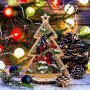 Bead embroidery kit on wood Wonderland Crafts FLK-300 Christmas decorations