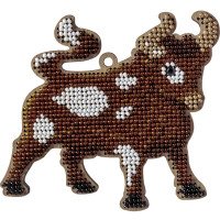 Bead embroidery kit on wood Wonderland Crafts FLK-320 Christmas decorations