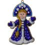 Bead embroidery kit on wood Wonderland Crafts FLK-322 Christmas decorations