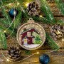 Bead embroidery kit on wood Wonderland Crafts FLK-369 Christmas decorations