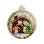 Bead embroidery kit on wood Wonderland Crafts FLK-369 Christmas decorations