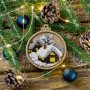 Bead embroidery kit on wood Wonderland Crafts FLK-370 Christmas decorations