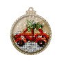 Bead embroidery kit on wood Wonderland Crafts FLK-371 Christmas decorations